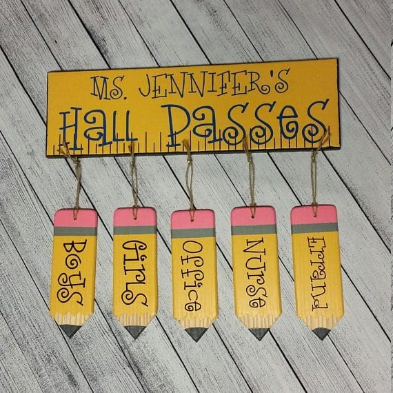 Printable Hall Passes for Students Elegant Hall Pass Ideas You Ll Want to Steal for Your Classroom