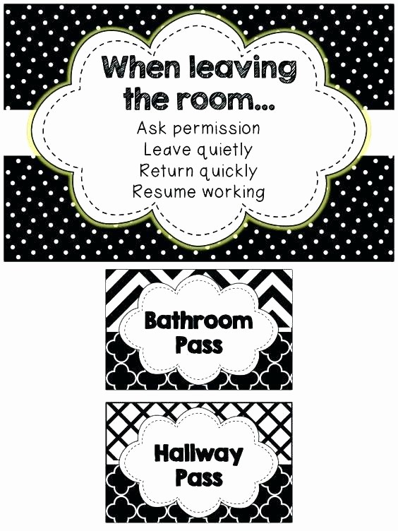 50 Printable Hall Passes For Students