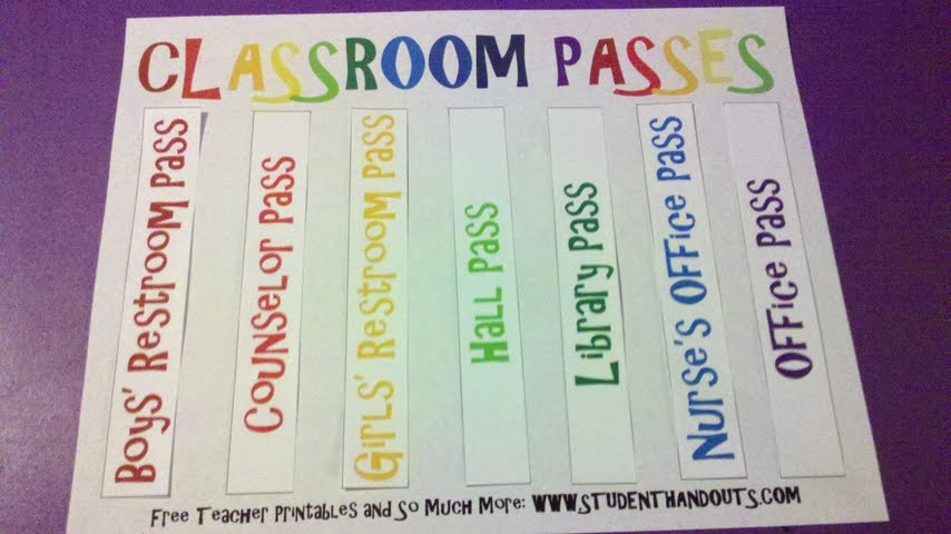 Printable Hall Passes for Students Lovely Diy Hall Passes for the Classroom