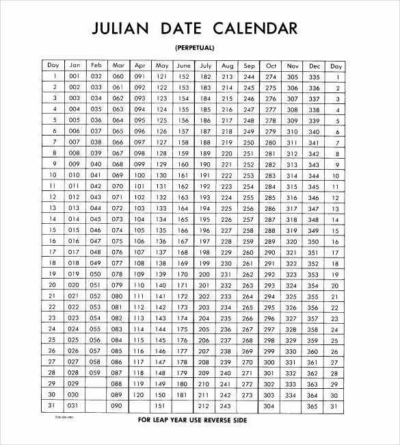 Printable Julian Date Calendar 2017 Luxury Julian Calendar – Printable Calendar Templates