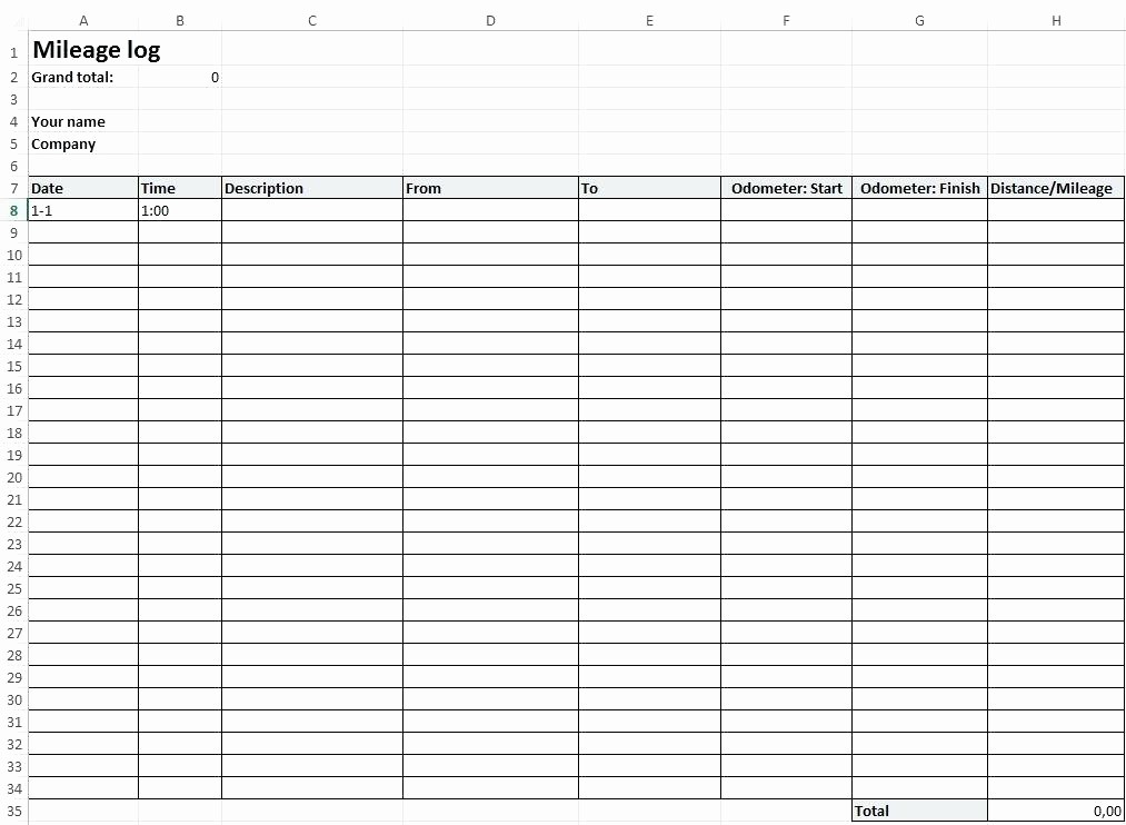 Printable Mileage Log for Taxes New Tax Mileage Log Template Taxes – Azserverfo
