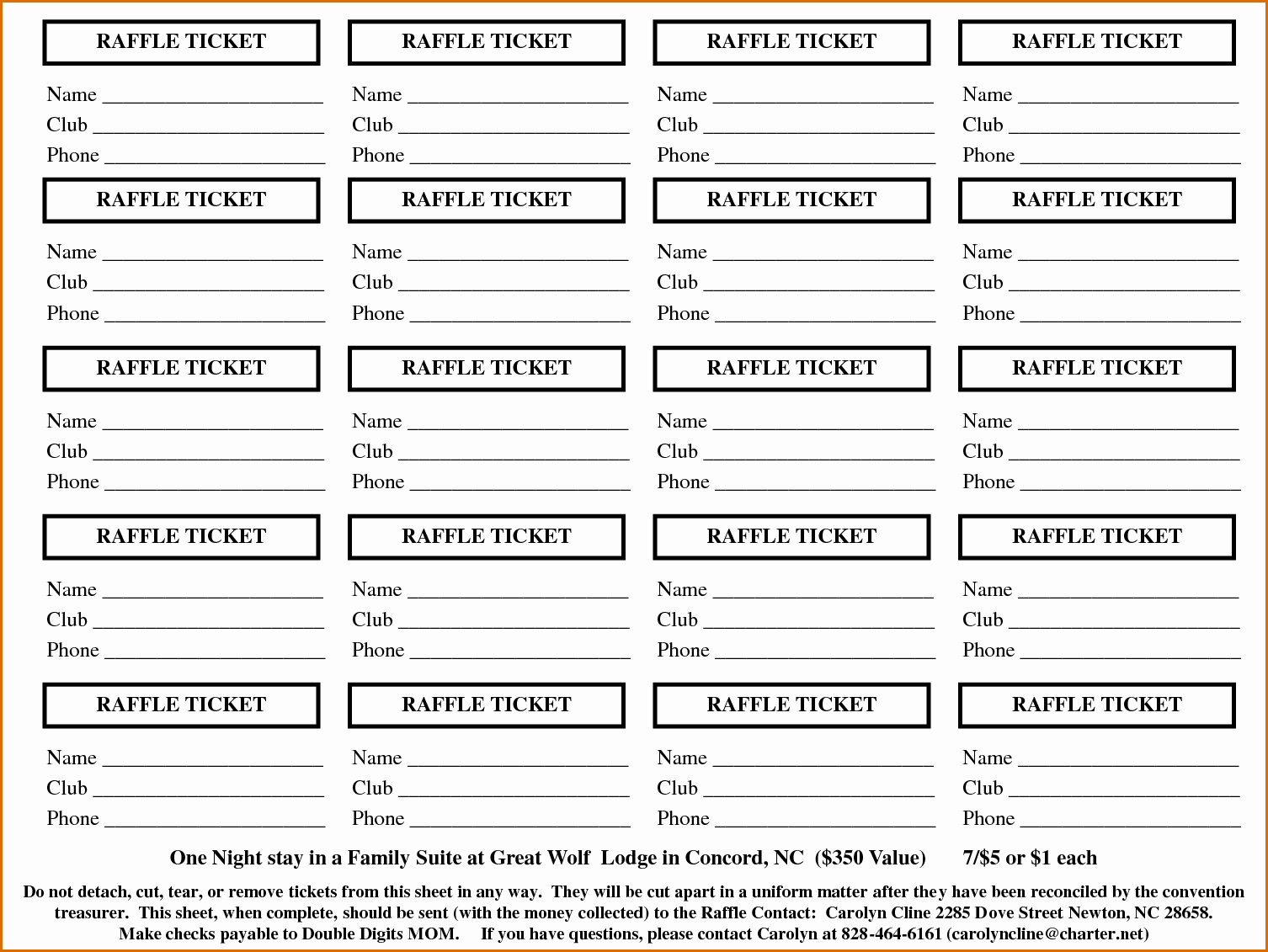 Printable Raffle Tickets Blank Kids Elegant 11 Free Printable Raffle Ticket Template