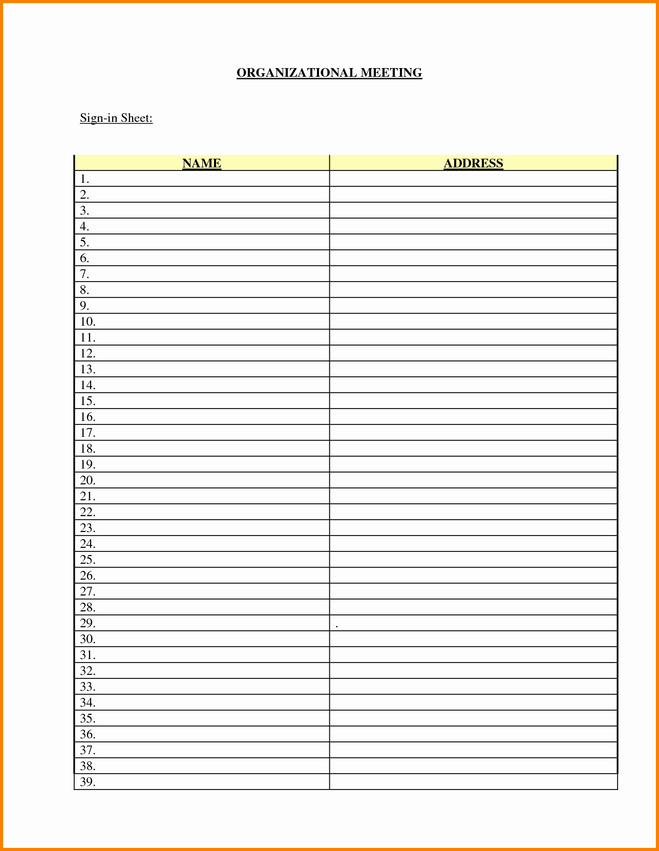 Printable Sign In Sheets Template Lovely Search Results for “sign Up Sheet Template Excel