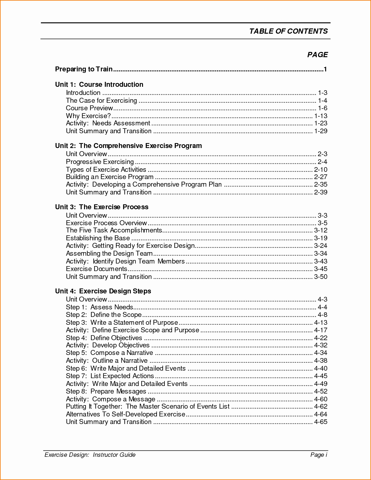 Printable Table Of Contents Template Fresh 4 Table Of Contents Templates