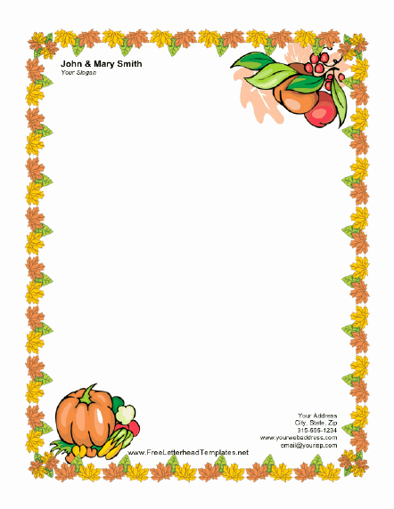 Printable Thanksgiving Menu Template Free Awesome Thanksgiving Letterhead Templates – Happy Easter