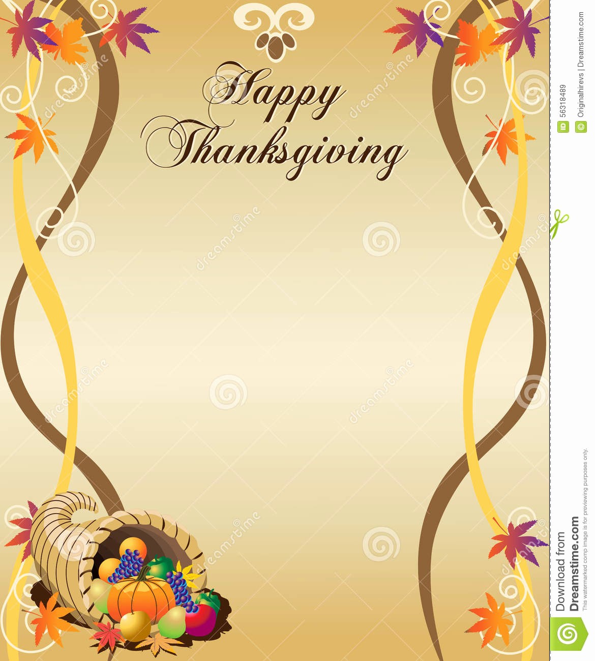 Printable Thanksgiving Menu Template Free Luxury Thanksgiving Menu Stock Vector Illustration Of Ribbon