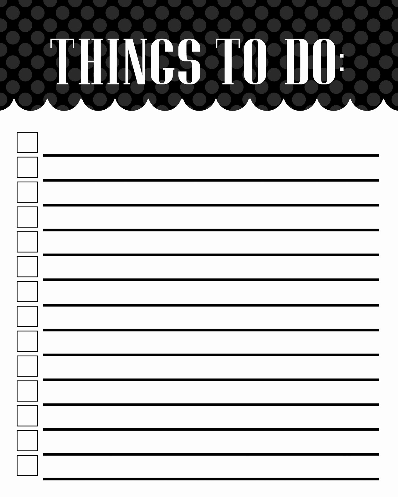 Printable Things to Do Lists Inspirational Free Blank Printable to Do List Templates Word Excel Pdf