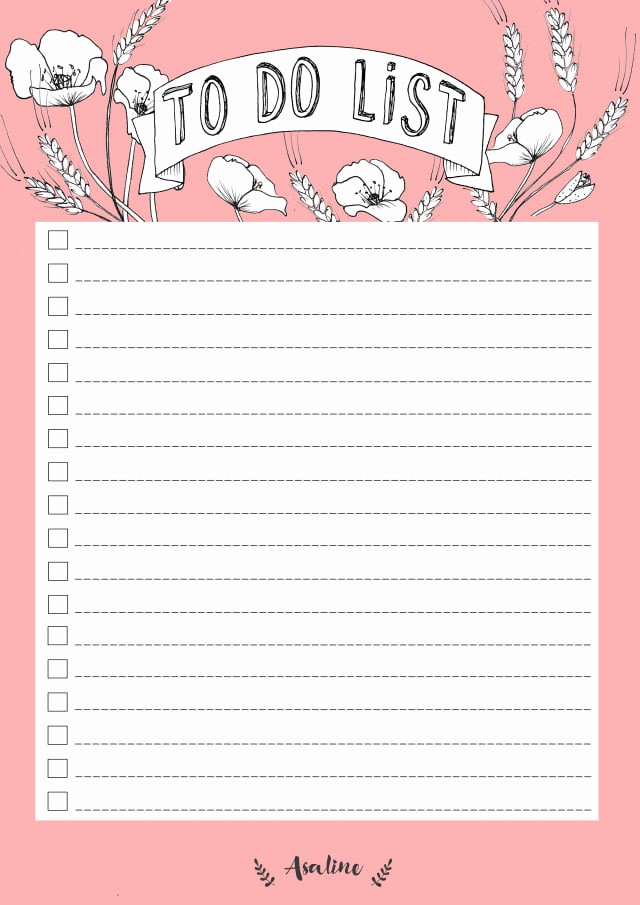 Printable Things to Do Lists Unique 10 to Do Lists as Pretty as they are Useful