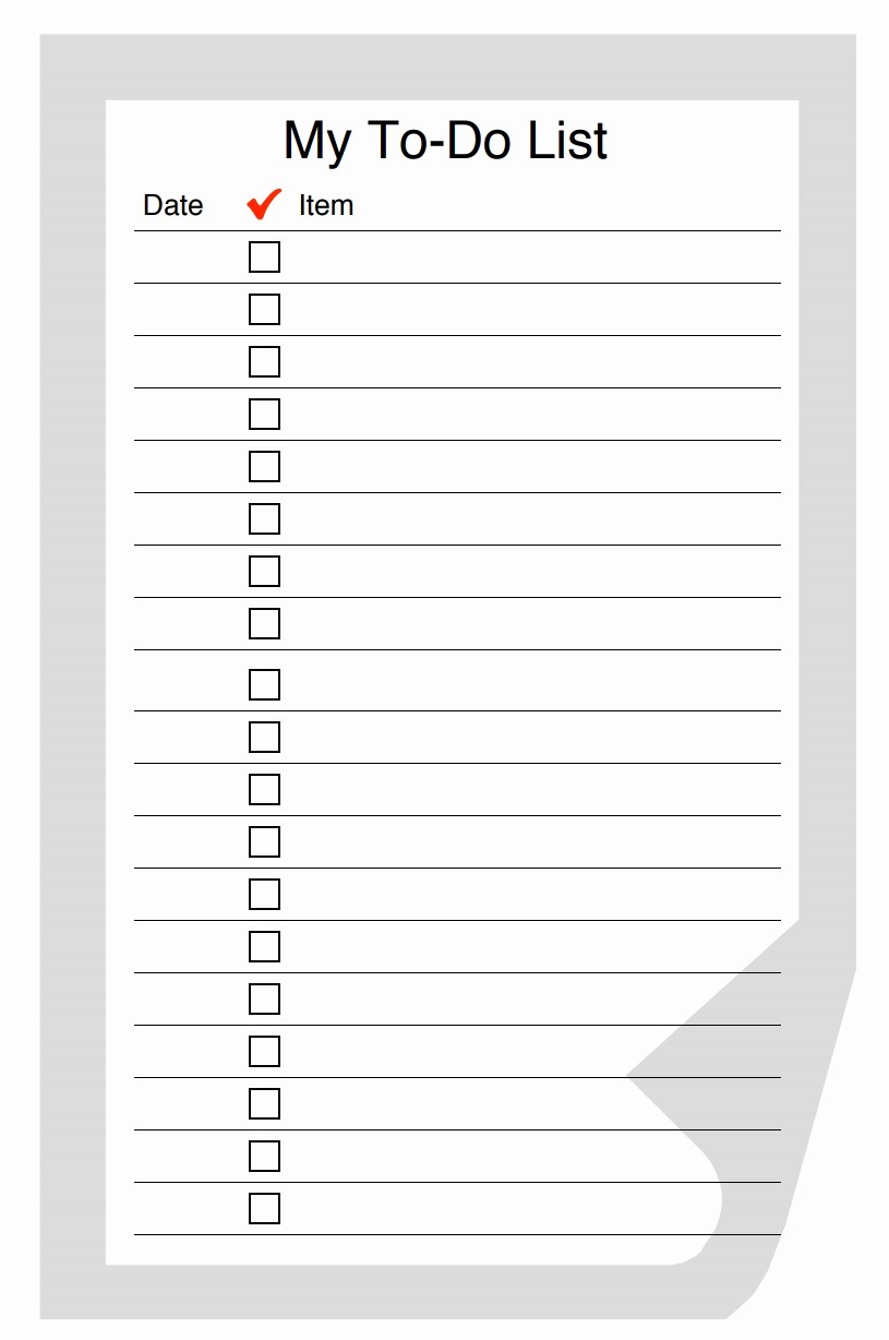 Printable to Do List Template Lovely Free Printable to Do List Templates