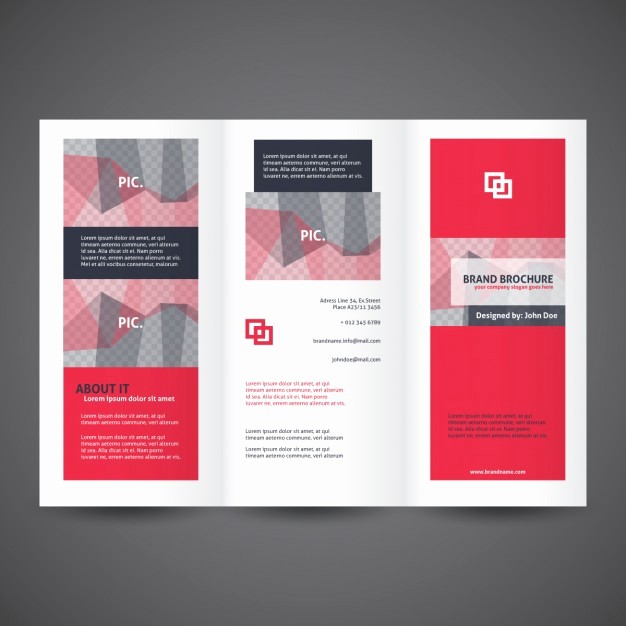 Printable Tri Fold Brochure Template New Tri Fold Brochures Templates Red Trifold Brochure Template