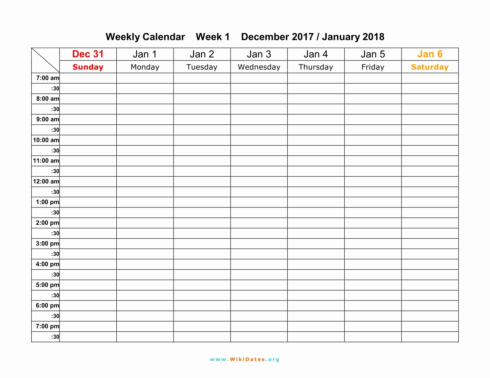 Printable Weekly Calendars with Times Awesome Weekly Calendar Download Weekly Calendar 2017 and 2018