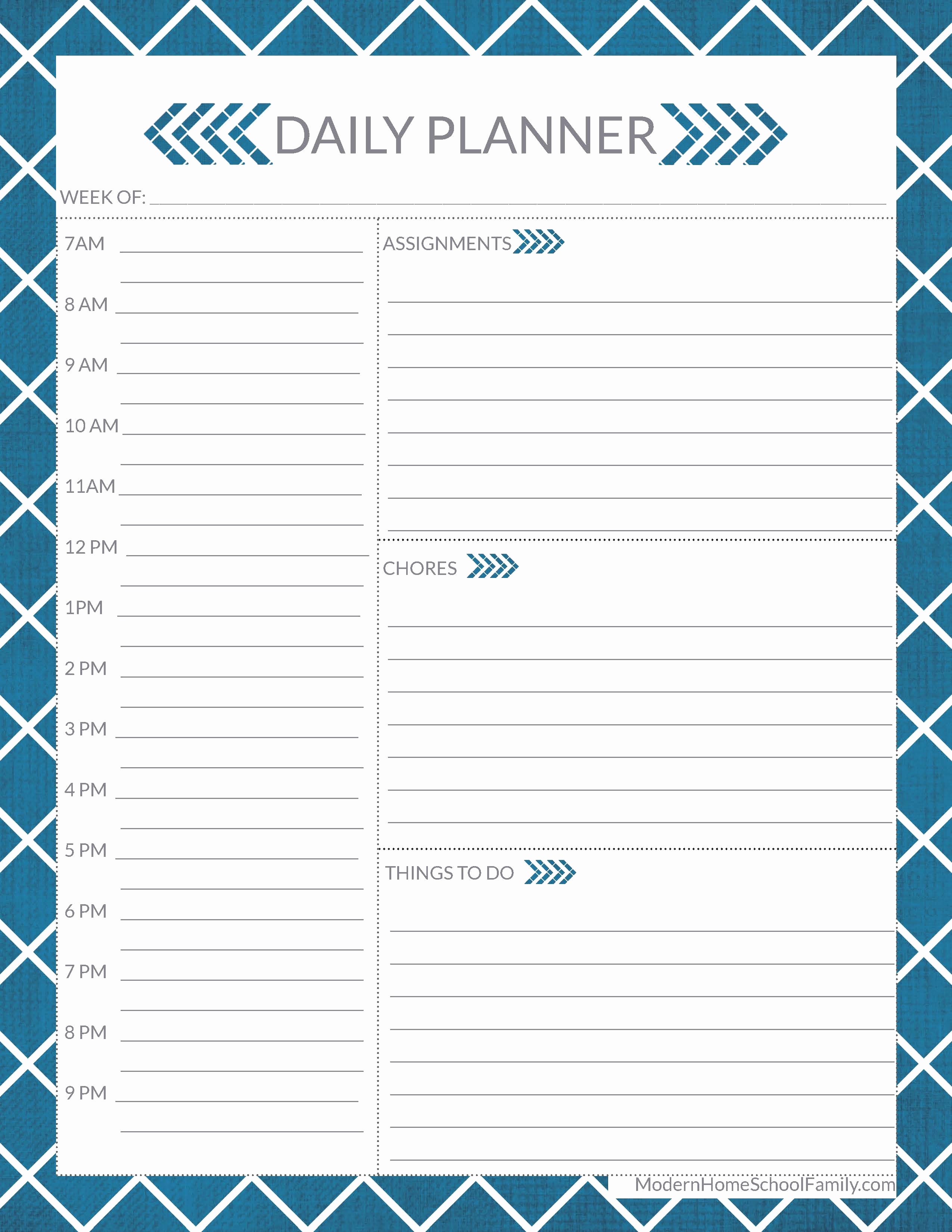 Printable Weekly Planner for Students Beautiful Homeschool Planner for High School Package Modern