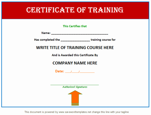Professional Certificate Templates for Word New Professional Training Certificate Templates