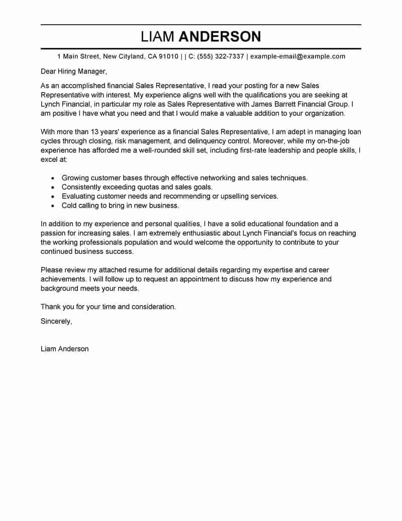 Professional Cover Letters for Resumes New 23 Professional Cover Letter Examples