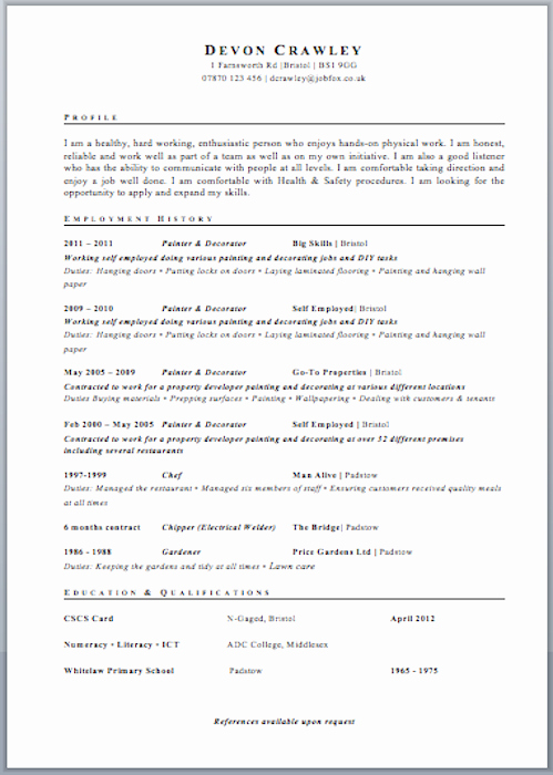 Professional Curriculum Vitae Template Download Awesome Uk Resume format