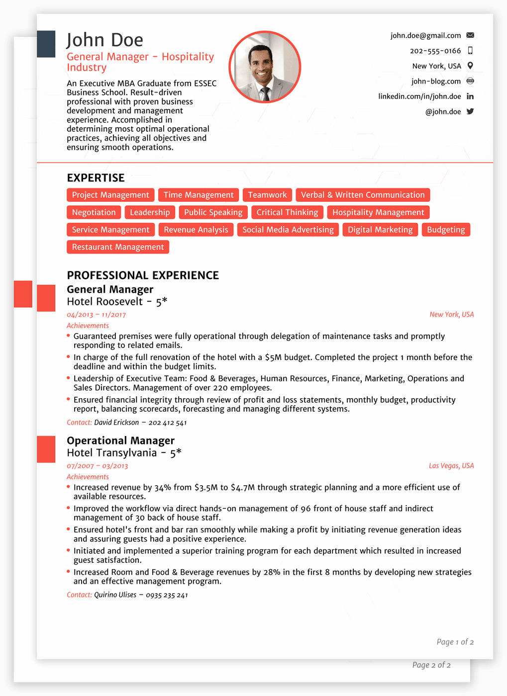 Professional Curriculum Vitae Template Download Luxury Professional Cv Templates for 2019 [edit &amp; Download]