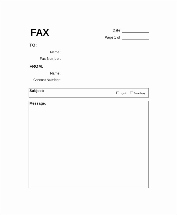Professional Fax Cover Sheet Pdf Fresh 9 Generic Fax Cover Sheet Samples