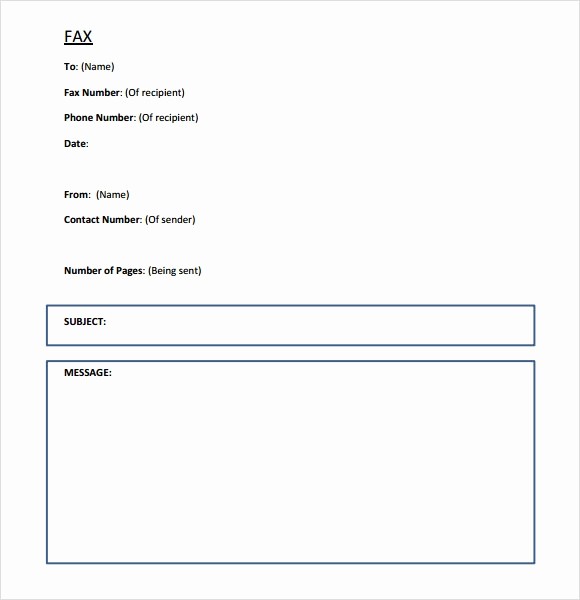 Professional Fax Cover Sheet Template Unique Sample Professional Fax Cover Sheet Template 7