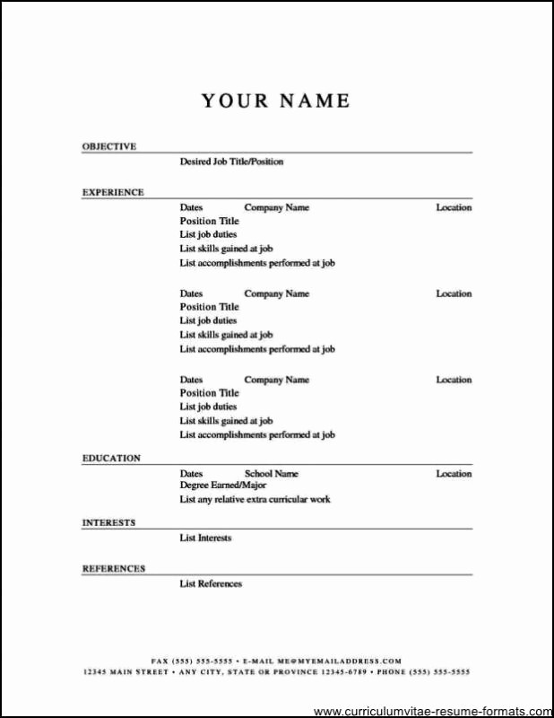 Professional Resume format Free Download Awesome Free Professional Resume Template Downloads