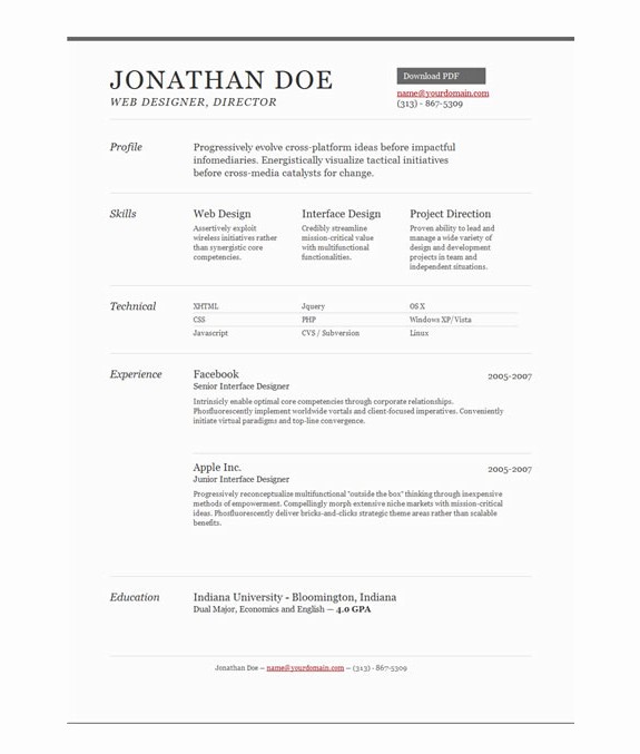 Professional Resume formats Free Download Awesome 11 Psd E Page Resume Templates Designbump