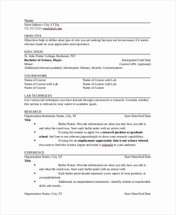 Professional Resume Template Microsoft Word Inspirational 8 Sample Resumes In Word