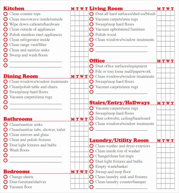 Professional to Do List Template Awesome 7 House Cleaning Checklist Templates – Pdf Doc