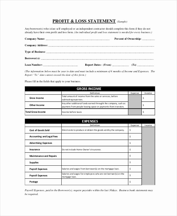 Profit and Loss Report Template Elegant Profit &amp; Loss Statement Template 13 Free Pdf Excel