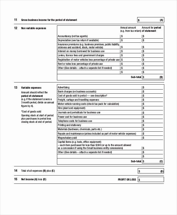 Profit and Loss Statement Examples New Profit &amp; Loss Statement Template 13 Free Pdf Excel