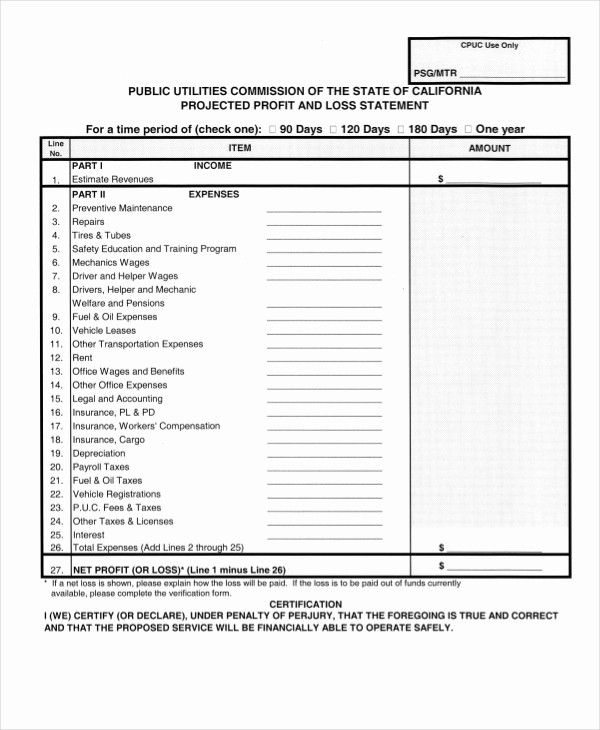 Profit and Loss Statements Examples Best Of Profit &amp; Loss Statement Template 13 Free Pdf Excel