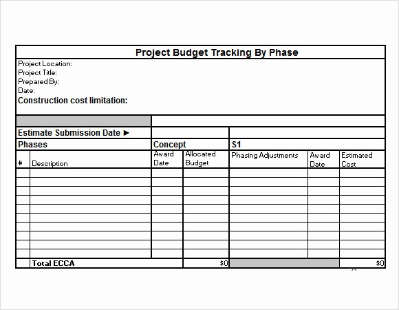 Project Budget Template Excel Free Unique Project Bud Tracker Excel Template Free Bud