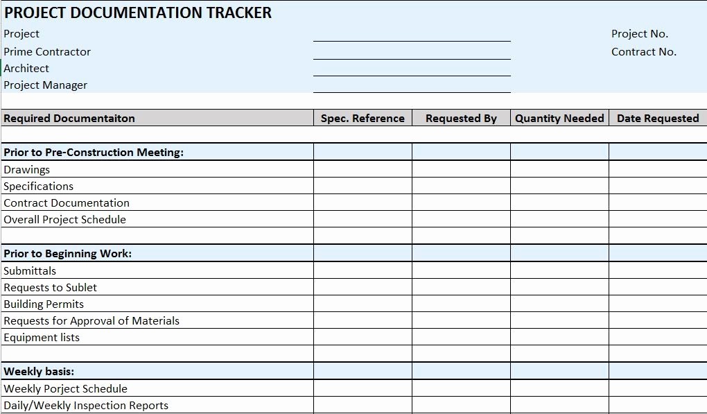Project Contact List Template Excel Inspirational Free Construction Project Management Templates In Excel