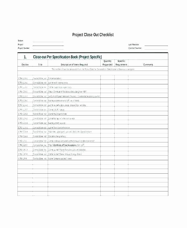 Project Contact List Template Excel Unique Project List Template Excel Checklist Template Project