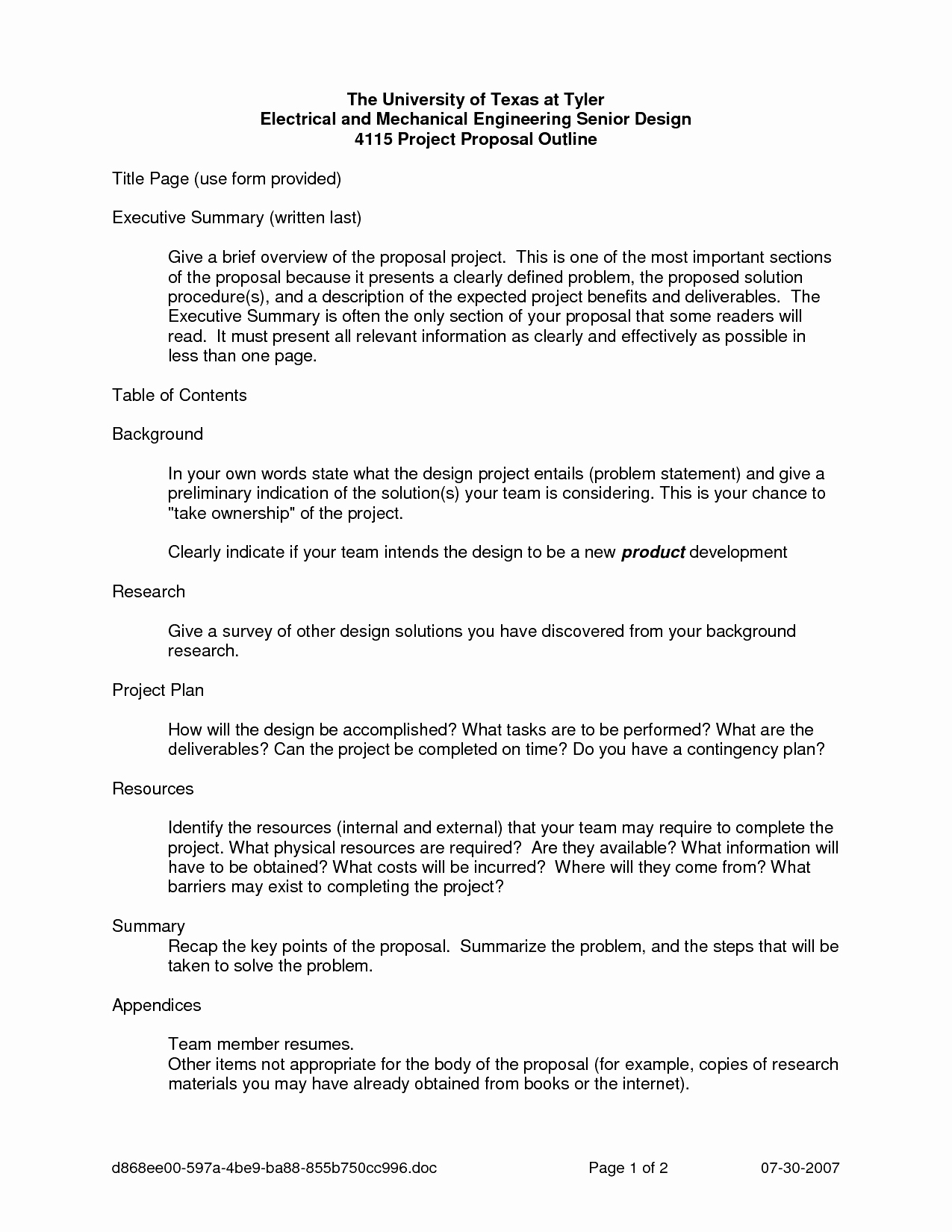 Project Executive Summary Template Word Beautiful Executive Summary Template Example Mughals