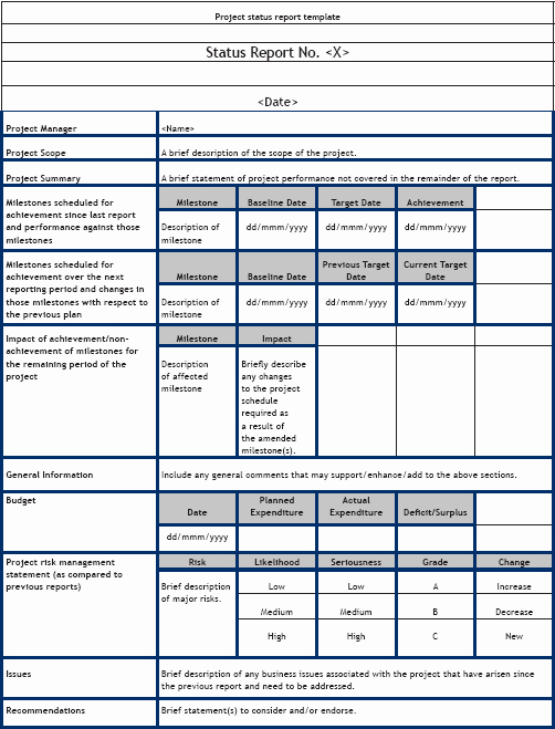 Project Management Post Mortem Template Luxury Sample Project Status Report Template