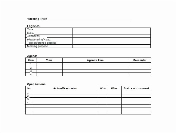 Project Meeting Minutes Template Excel Awesome Project Meeting Minutes Template Excel Download Free for