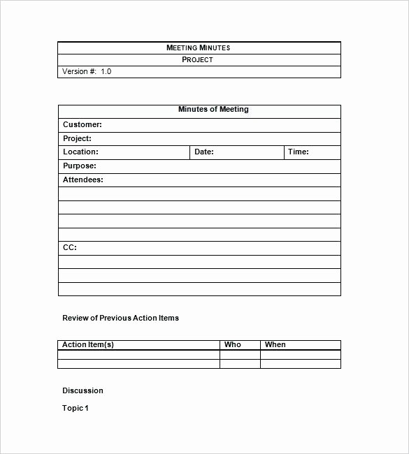 Project Meeting Minutes Template Excel Fresh Examples Minutes Meeting Template Excel Best and Word