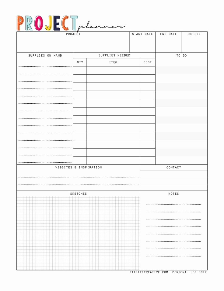 Project Planning Template for Students Inspirational Best 25 Project Planner Ideas On Pinterest
