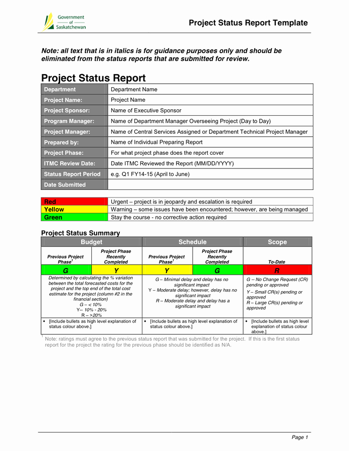 Project Report format In Word Best Of Project Monthly Status Report Template In Word and Pdf formats
