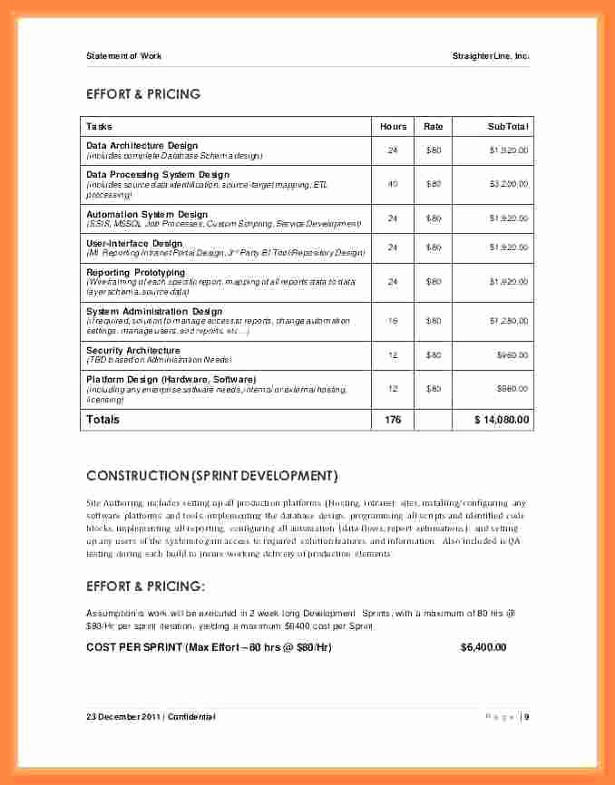 Project Statement Of Work Template Elegant 8 Project Statement Of Work
