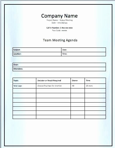 senior management meeting agenda example team case template c header project