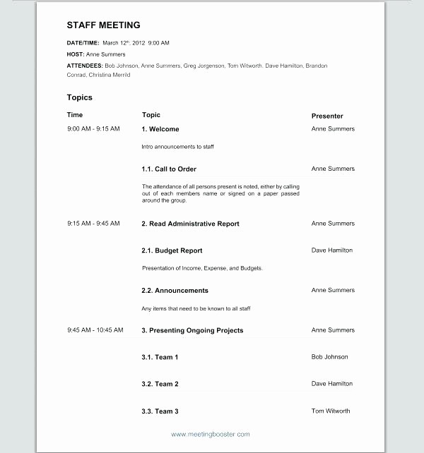 Project Team Meeting Agenda Template New Project Team Meeting Agenda Template Templates Kickoff