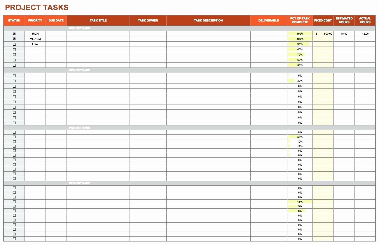 Project to Do List Excel Best Of Template Project to Do List Template Excel
