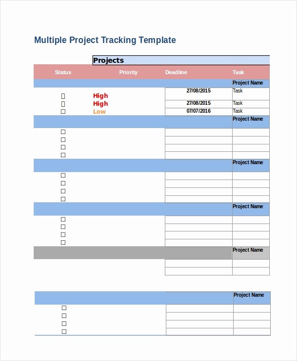 Project Tracking Template Excel Free Elegant Excel Project Template 11 Free Excel Documents Download