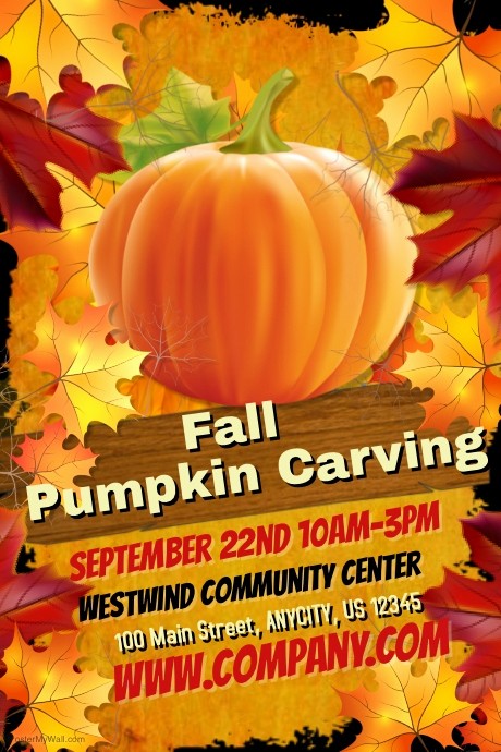 Pumpkin Carving Contest Flyer Template Fresh Fall Pumpkin Carving Contest Template