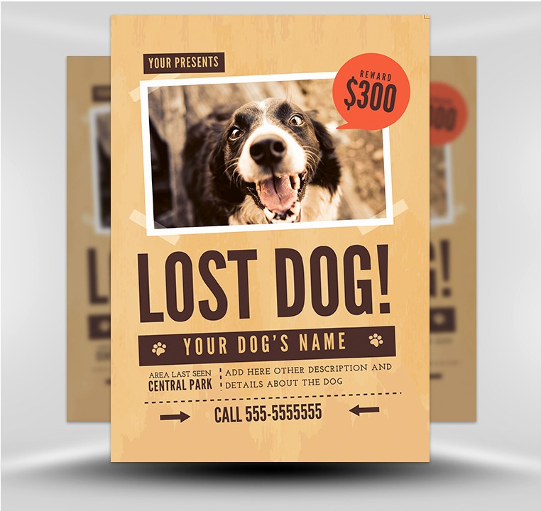 Puppy for Sale Flyer Templates Inspirational Lost Dog Flyer Template 1 Flyerheroes