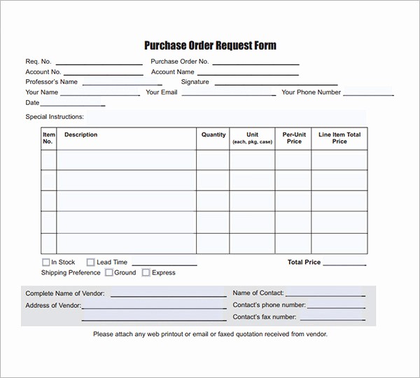 Purchase order Template Microsoft Word Awesome 15 Purchase order Templates to Download for Free