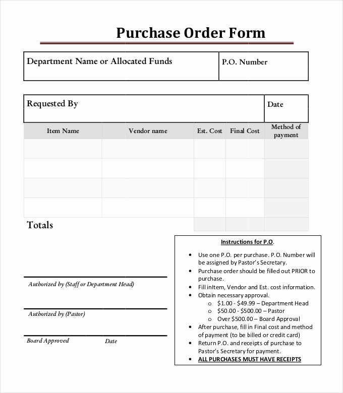 Purchase order Template Microsoft Word Best Of 53 Purchase order Examples Pdf Doc