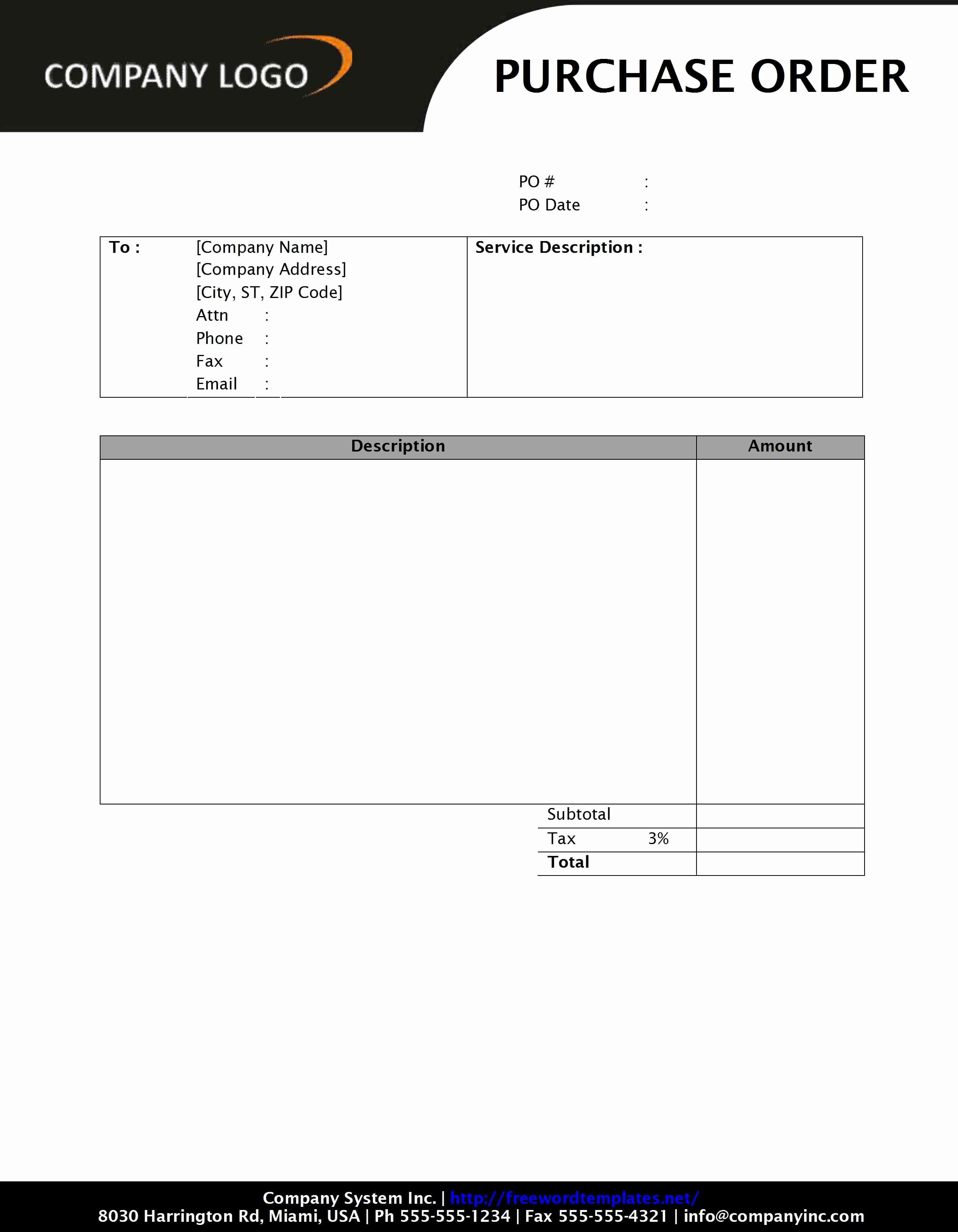 Purchase order Template Microsoft Word Best Of Purchase order Sd1 Style