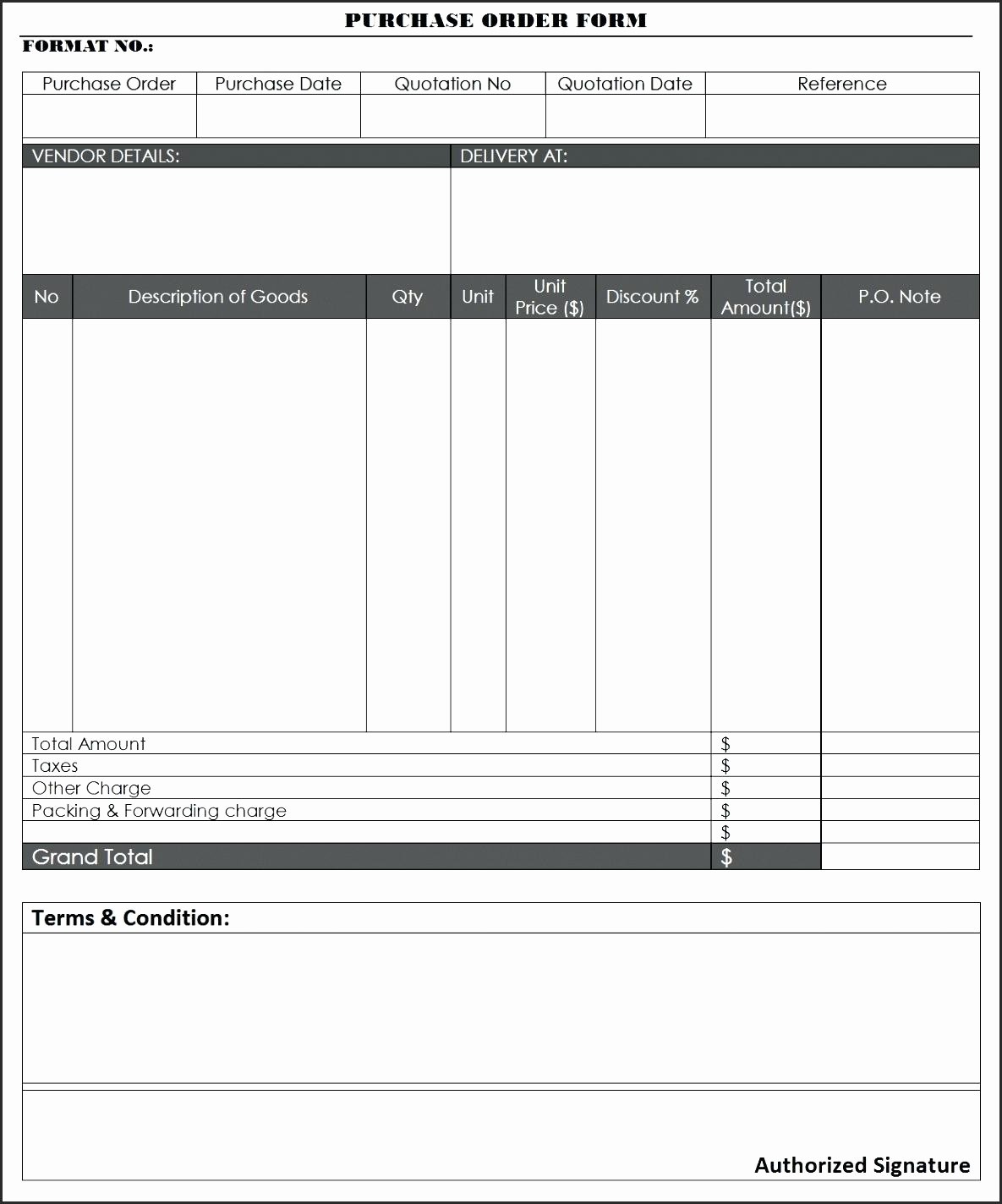 Purchase order Template Microsoft Word Best Of Template Word Purchase order Template
