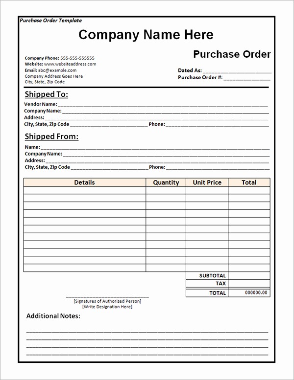 Purchase order Template Microsoft Word New Best S Of Purchase order form Template Word